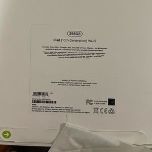 ACMPQ93LLA
Apple iPad 10.9" 10th Gen Wi-Fi, 256GB, Blue, Late 2022